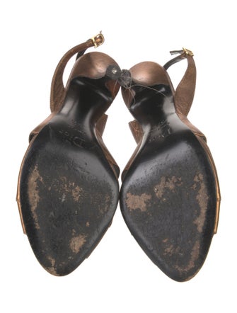 Christian Dior Leather Slingback Sandals