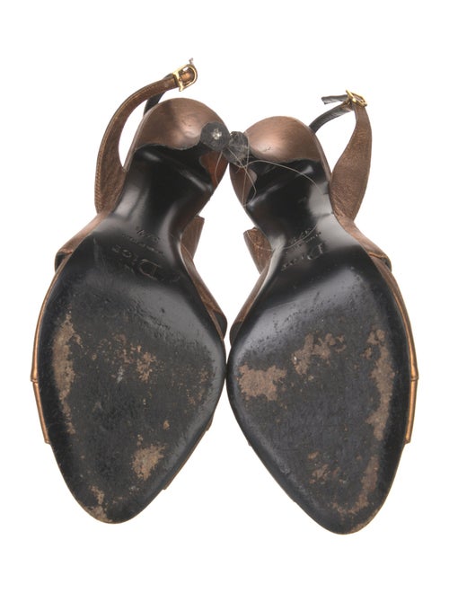 Christian Dior Leather Slingback Sandals