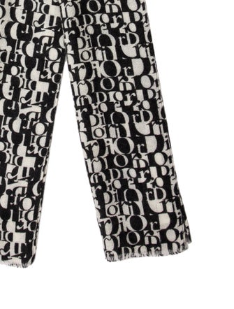 Christian Dior Mohair Printed Scarf