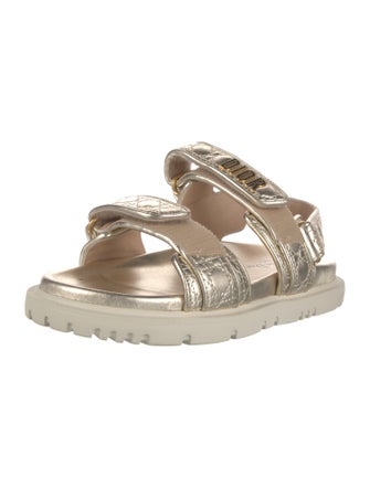 Christian Dior Cannage Pattern Leather Sandals
