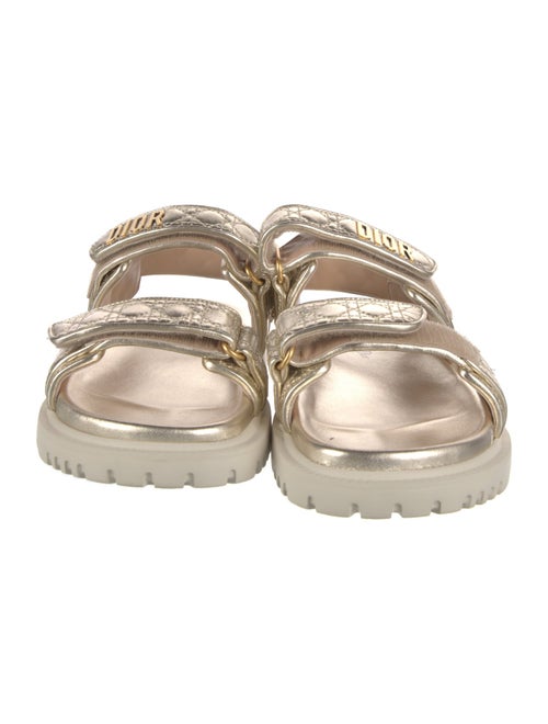 Christian Dior Cannage Pattern Leather Sandals