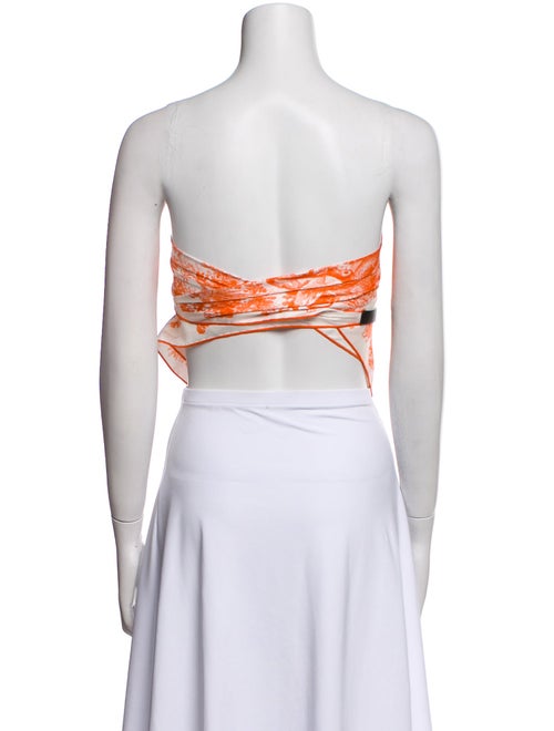 Christian Dior Silk Printed Crop Top