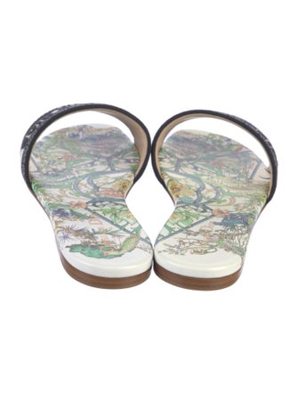 Christian Dior Canvas Graphic Print Flats