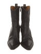 Christian Dior Leather Embroidered Accent Western Boots