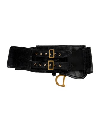 Christian Dior Festival Quadri Wide Waist Belt