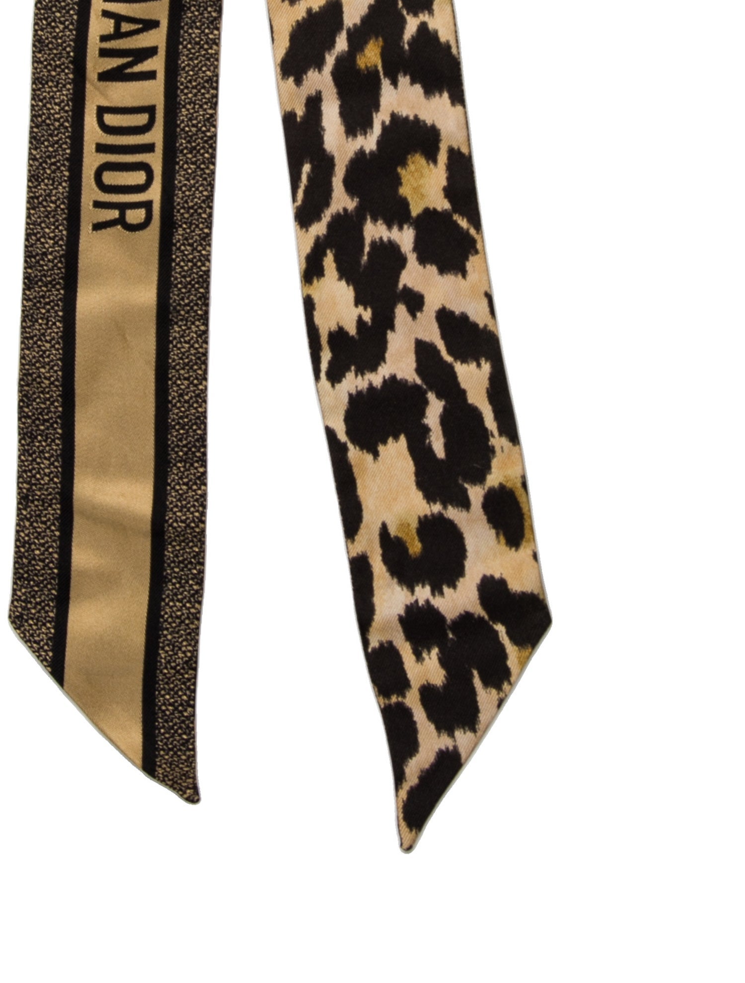 Christian Dior Silk Animal Print Scarf