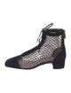 Christian Dior Suede Cutout Accent Lace-Up Boots