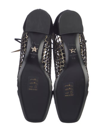 Christian Dior Suede Cutout Accent Lace-Up Boots
