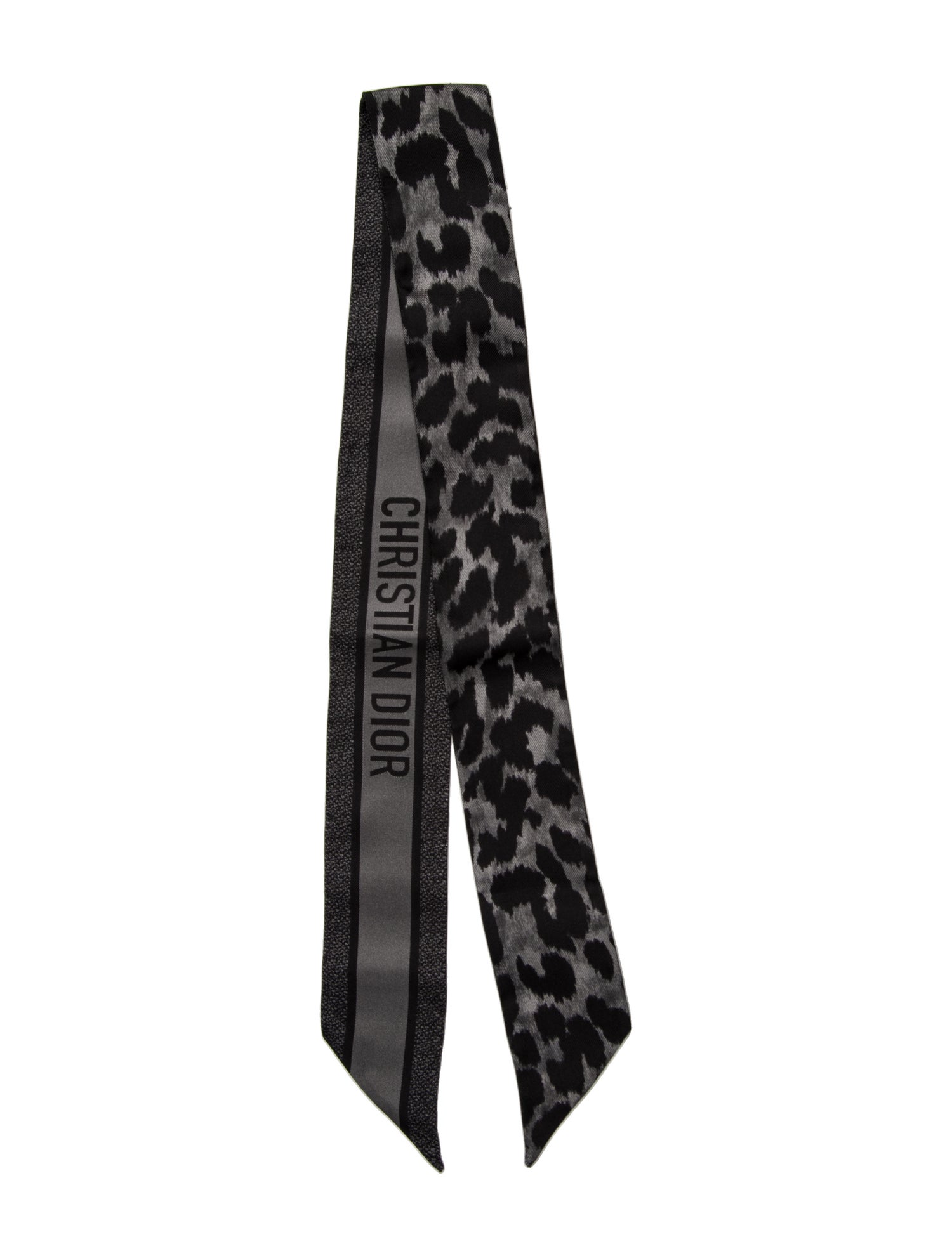 Christian Dior Silk Animal Print Scarf