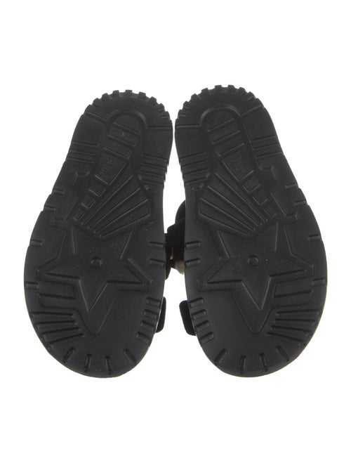 Christian Dior Suede Fur Trim Slides