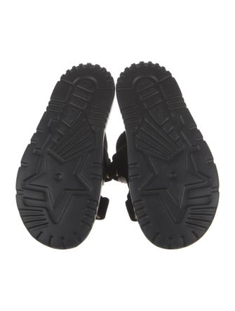 Christian Dior Suede Fur Trim Slides