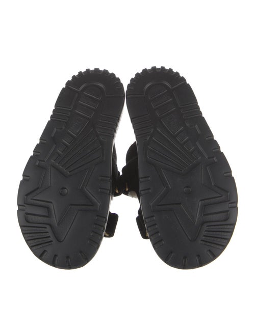 Christian Dior Suede Fur Trim Slides