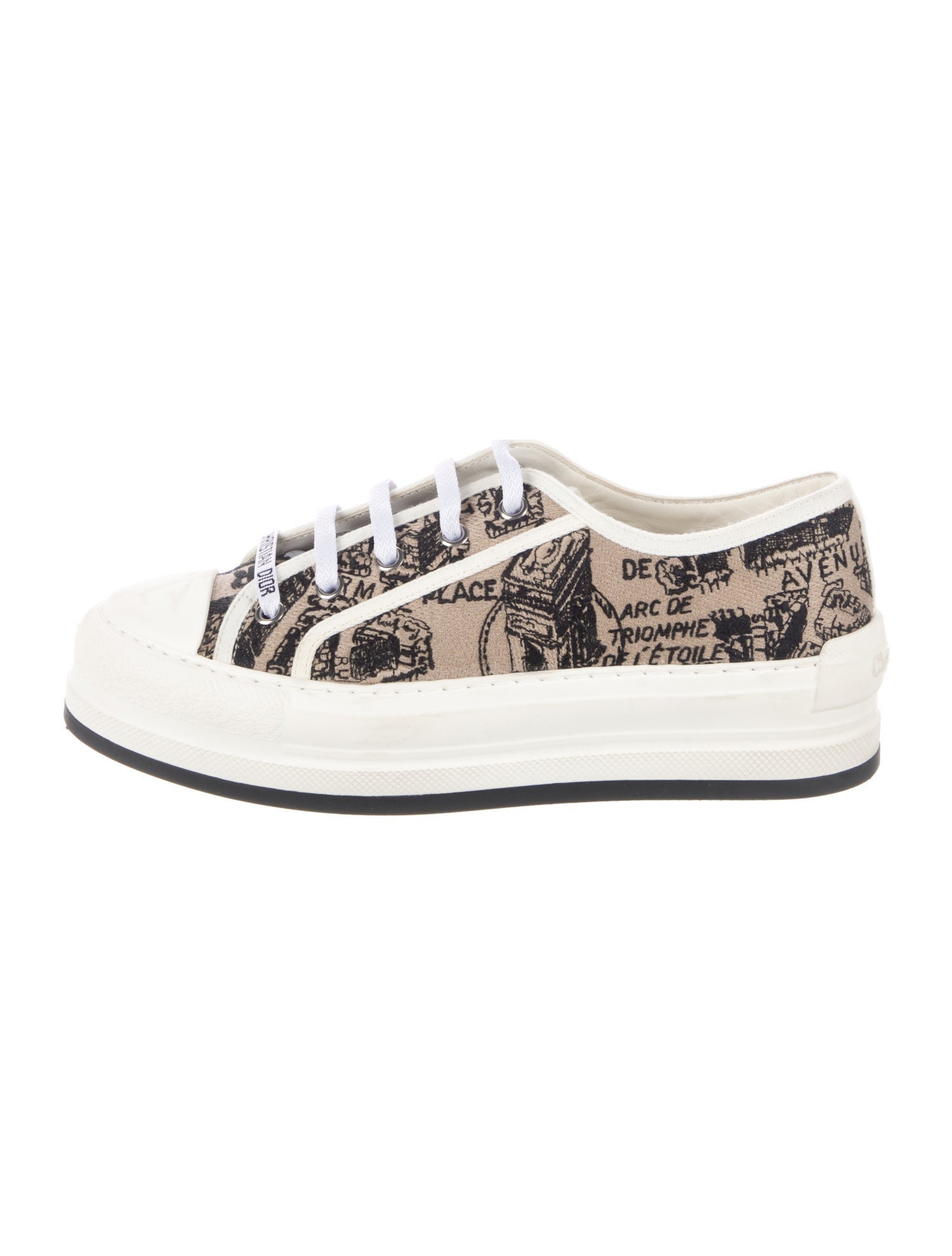 Christian Dior Walk'N'Dior Platform 'Plan de Paris' Sneakers