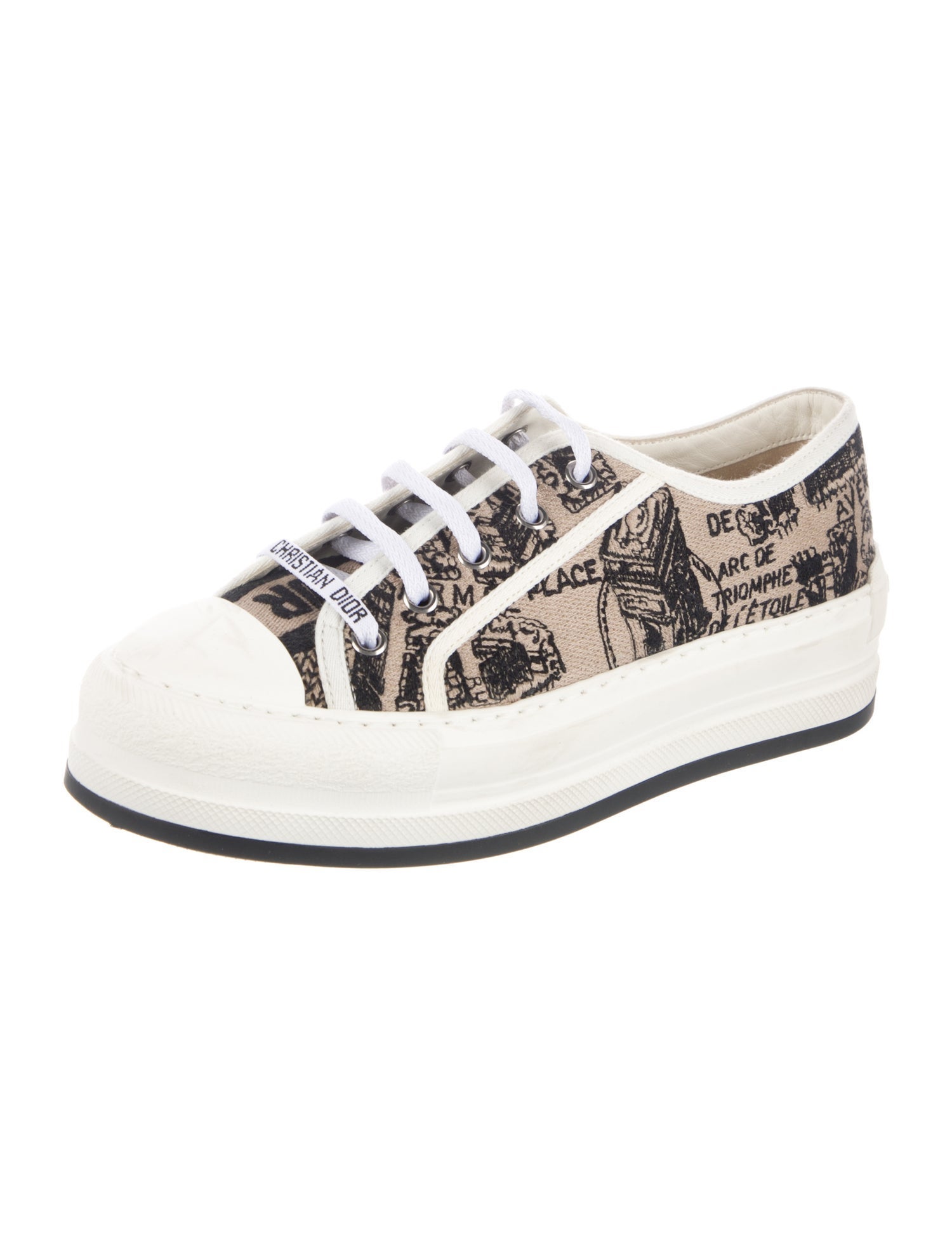 Christian Dior Walk'N'Dior Platform 'Plan de Paris' Sneakers