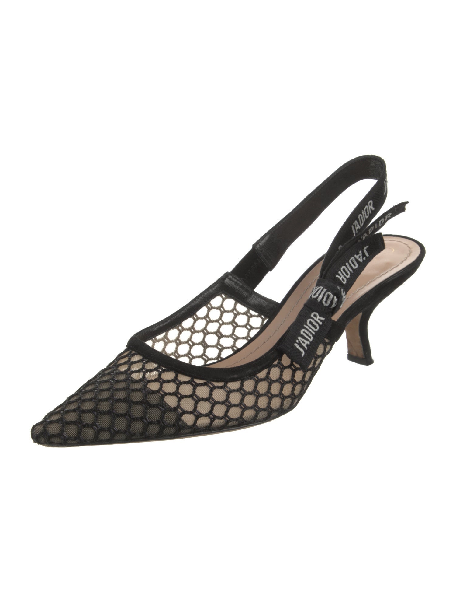 Christian Dior Suede Printed Slingback Pumps