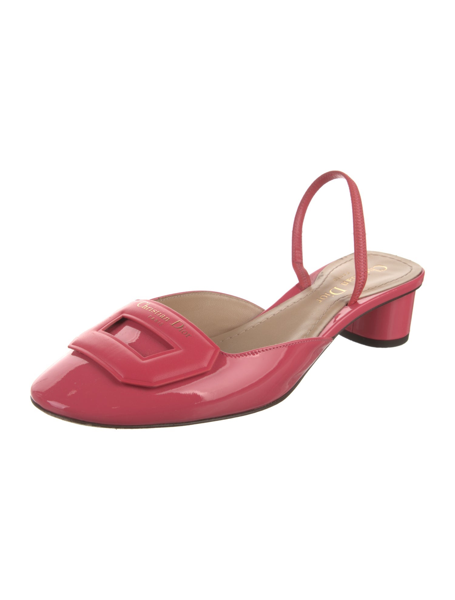 Christian Dior Patent Leather Slingback Pumps