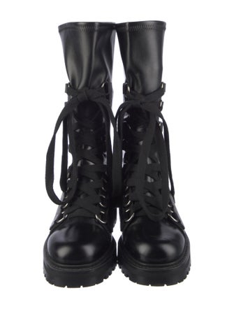 Christian Dior Leather Combat Boots