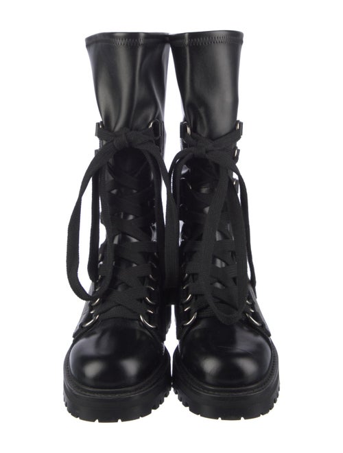 Christian Dior Leather Combat Boots