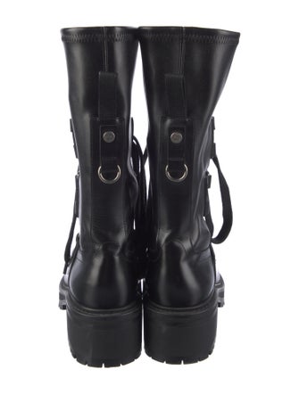 Christian Dior Leather Combat Boots
