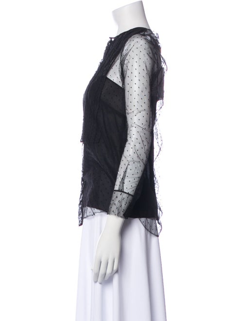 Christian Dior Silk Lace Pattern Blouse