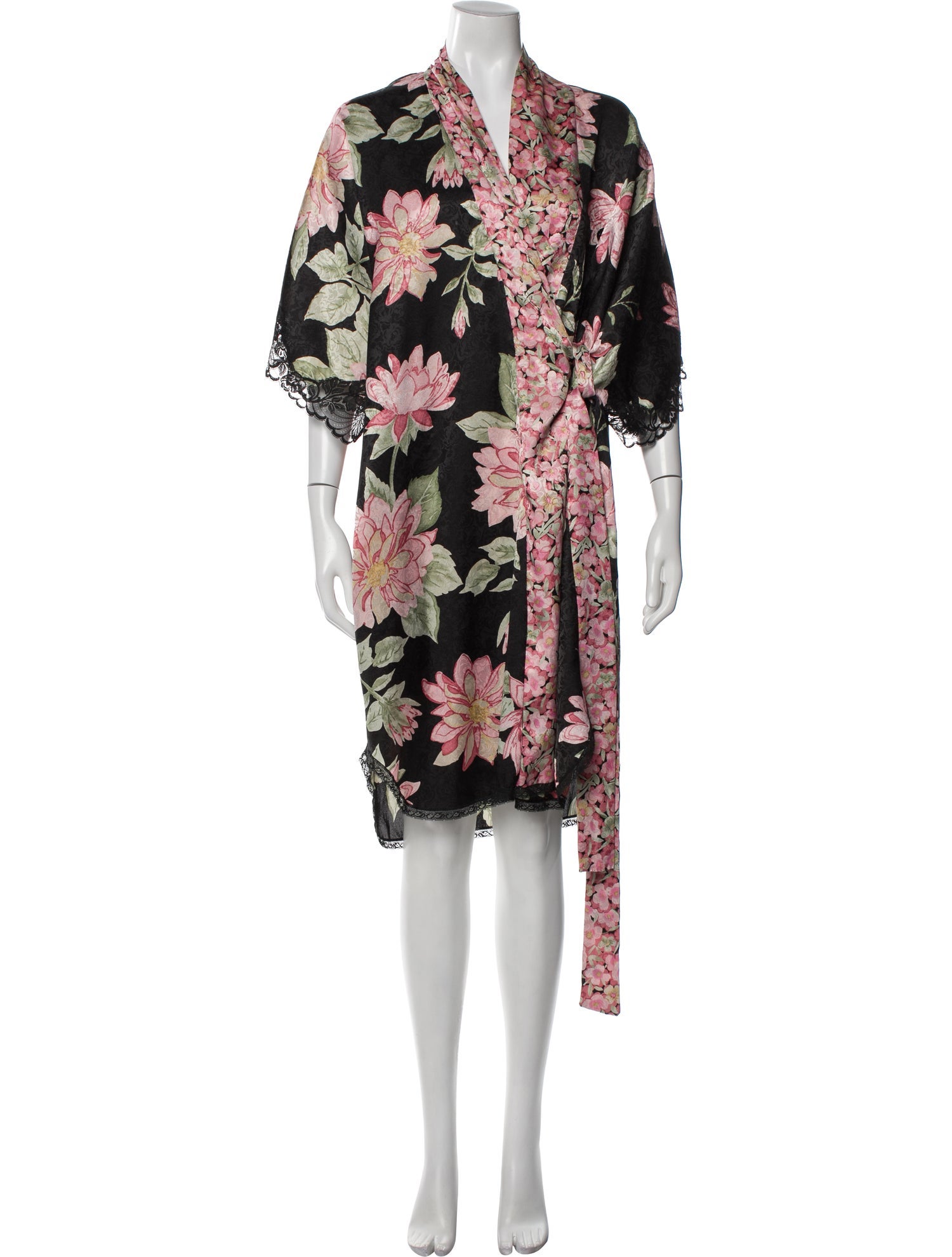 Christian Dior Vintage Floral Print Robe