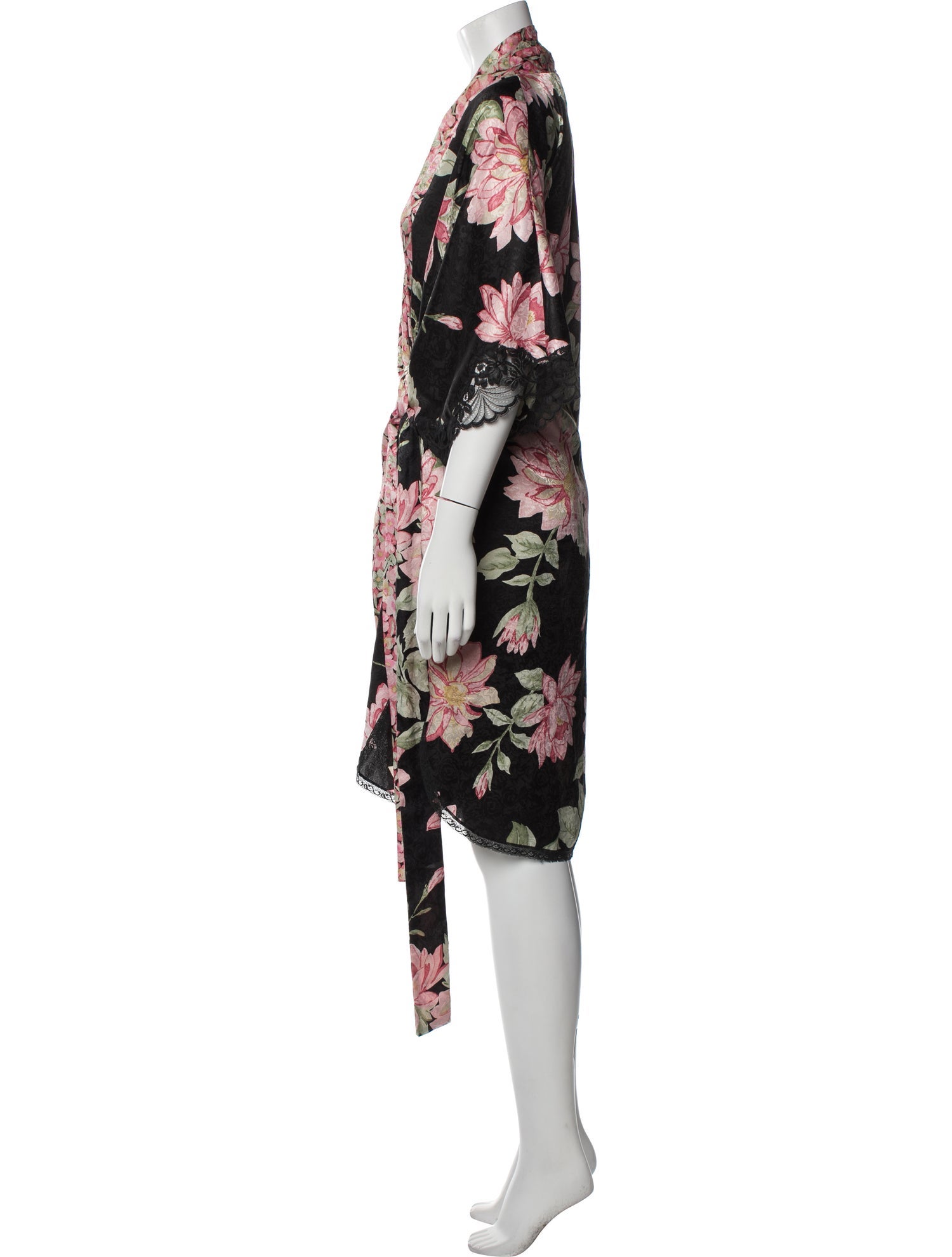 Christian Dior Vintage Floral Print Robe