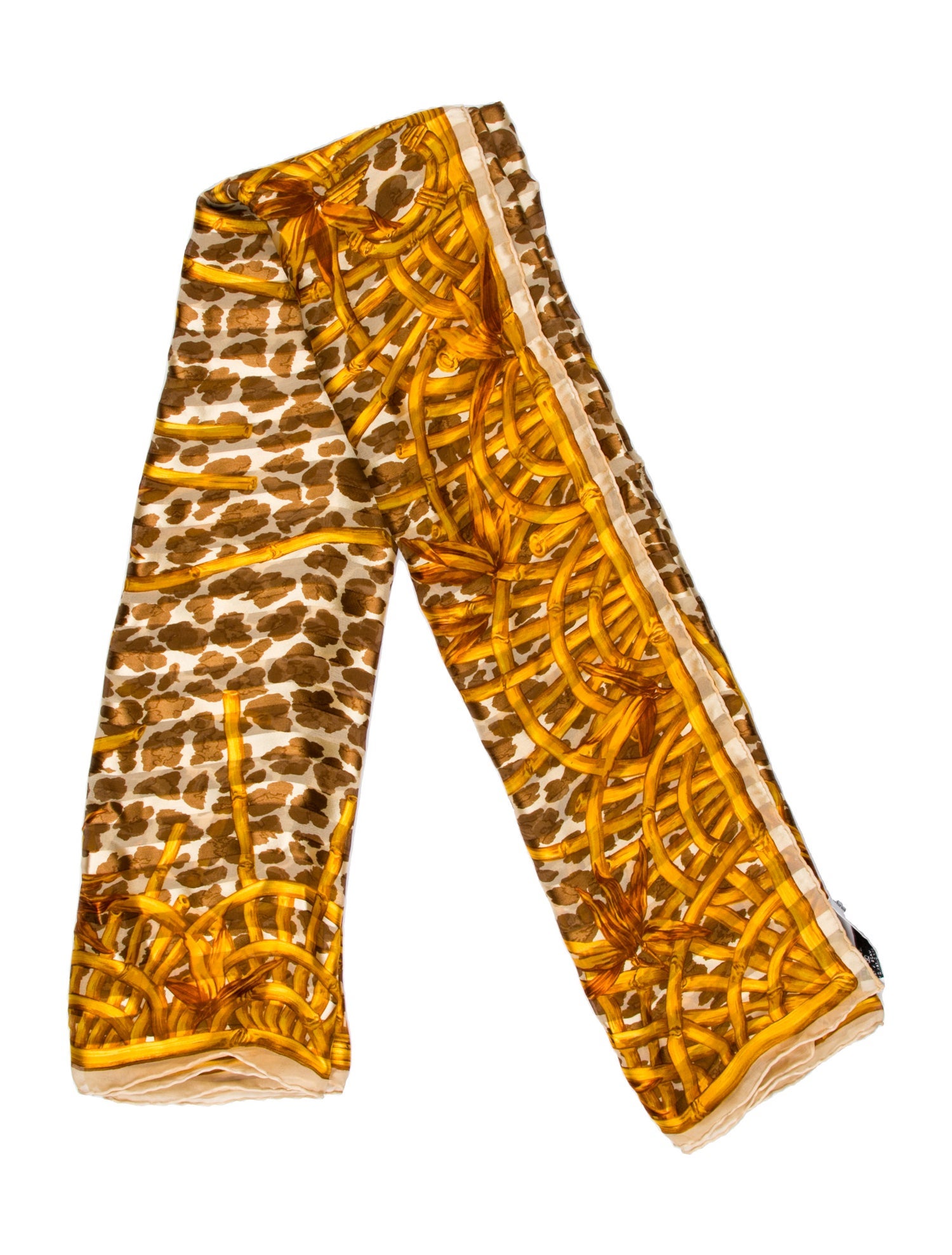 Christian Dior Silk Floral Print Scarf