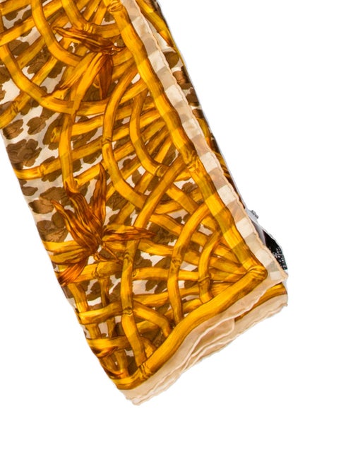 Christian Dior Silk Floral Print Scarf