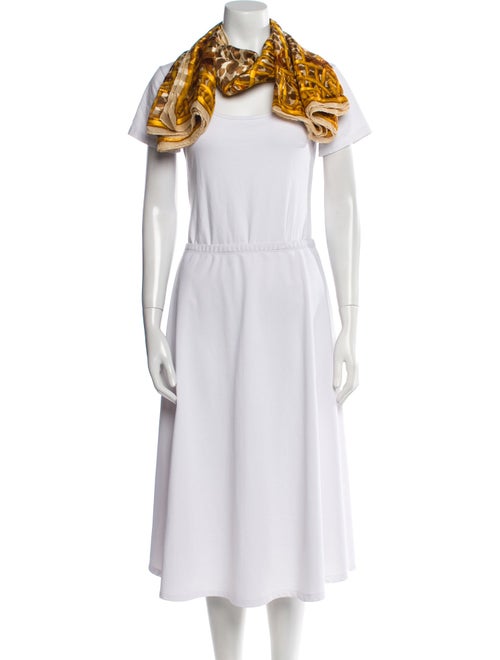 Christian Dior Silk Floral Print Scarf