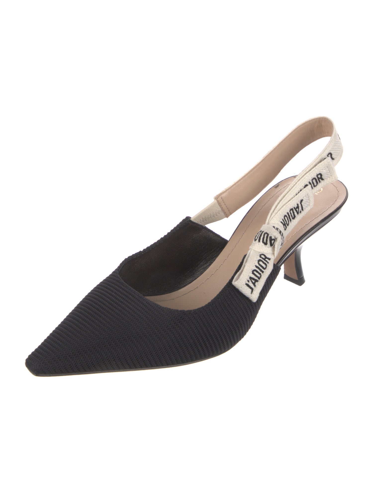 Christian Dior Bow Accents Slingback Pumps w/ Tags