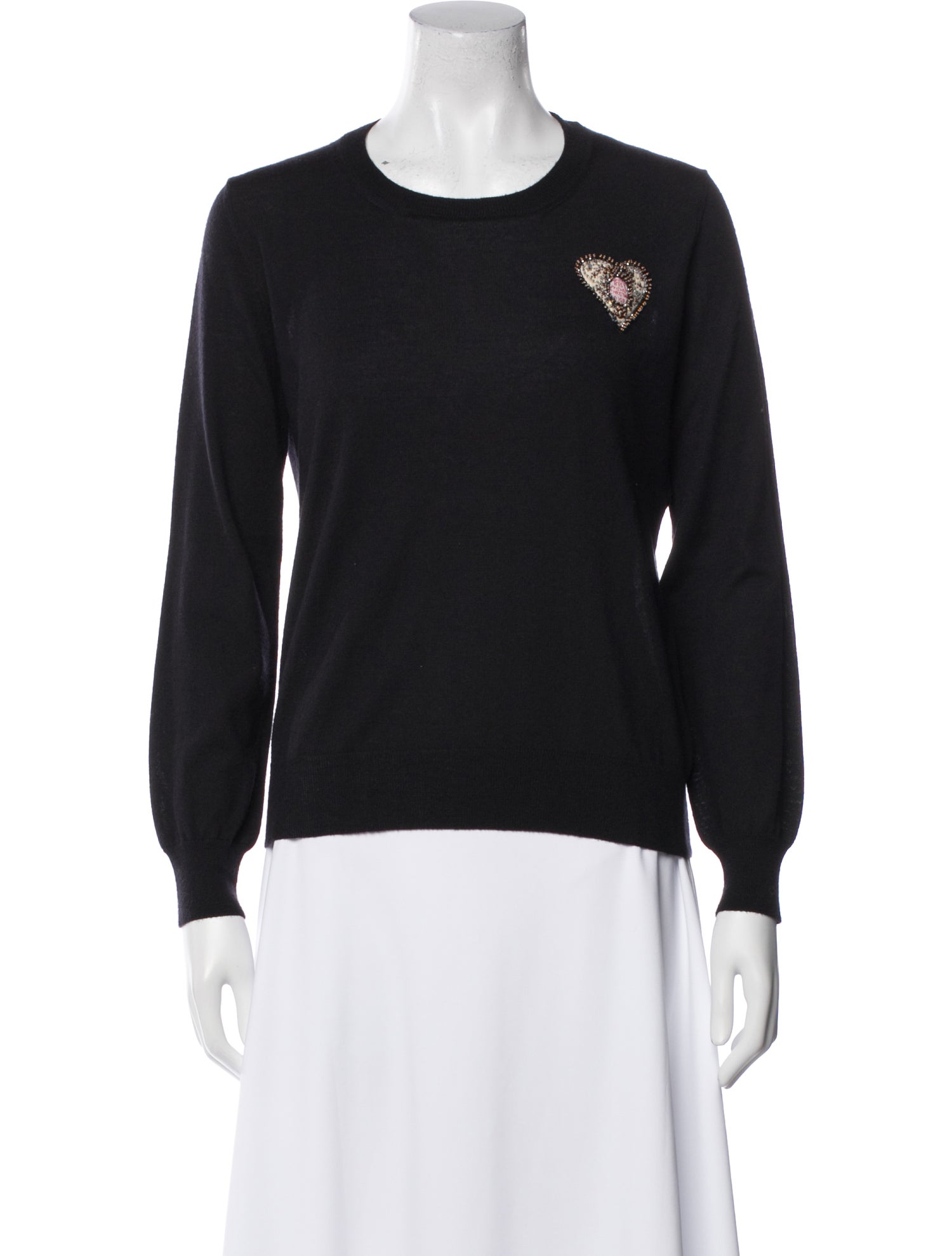 Christian Dior Cashmere Graphic Print Sweater