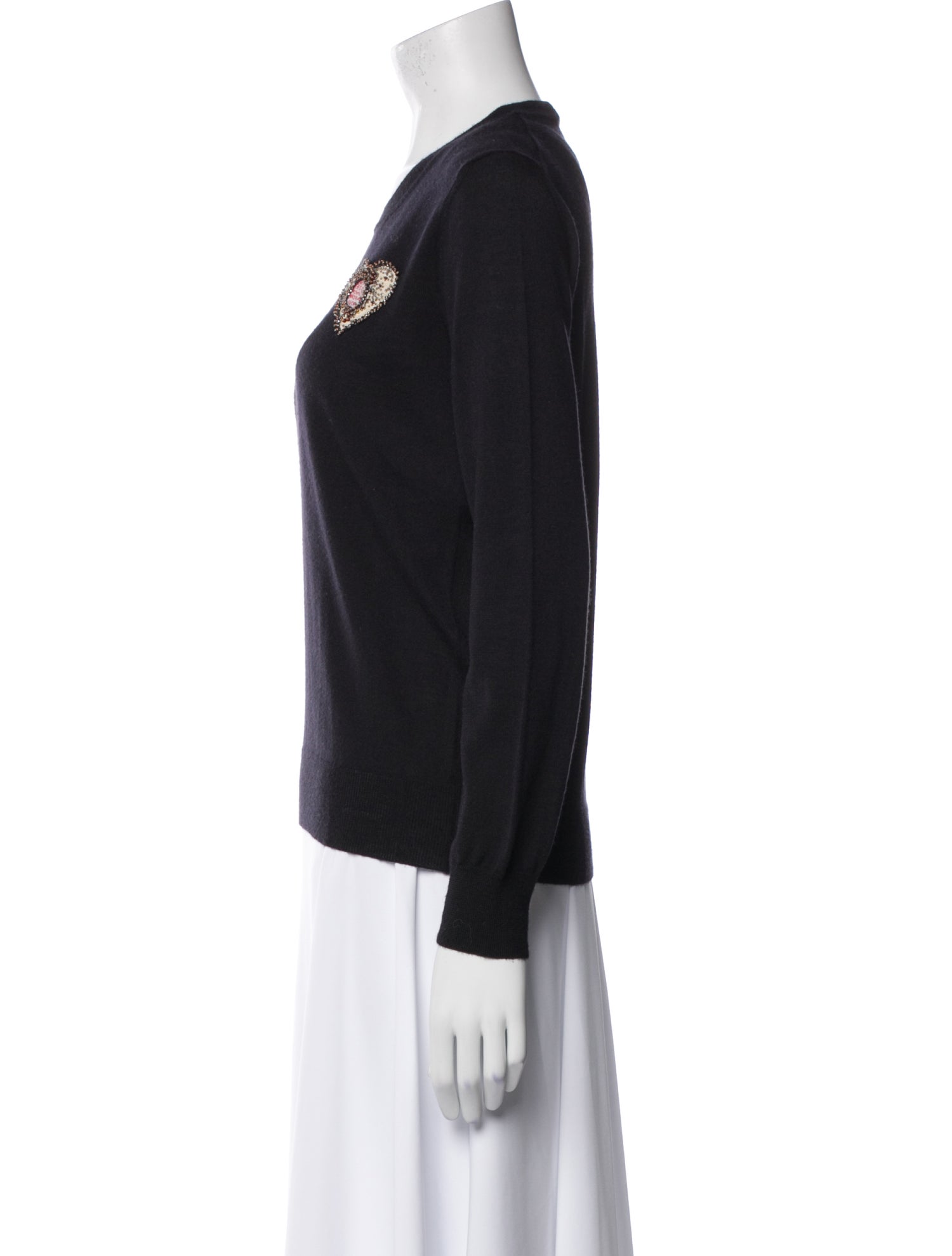 Christian Dior Cashmere Graphic Print Sweater