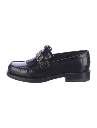 Christian Dior Signature Logo Leather Loafers