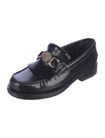 Christian Dior Signature Logo Leather Loafers