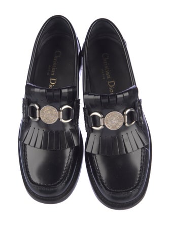Christian Dior Signature Logo Leather Loafers