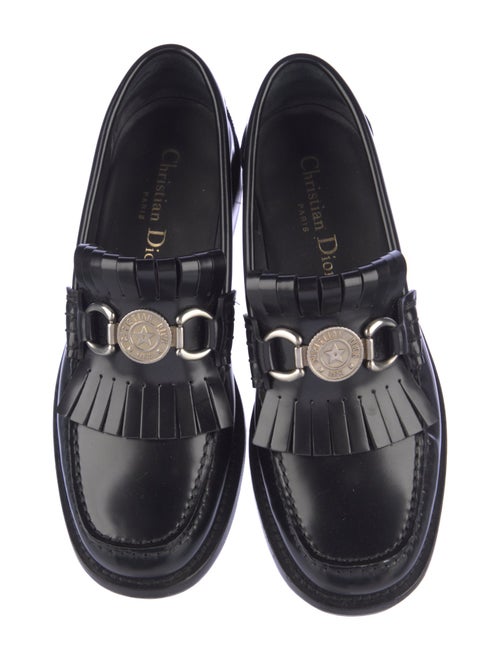 Christian Dior Signature Logo Leather Loafers