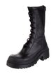Christian Dior Leather Combat Boots