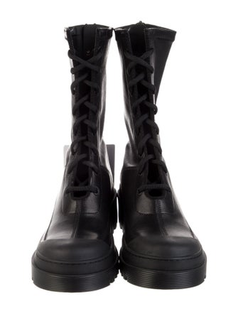 Christian Dior Leather Combat Boots