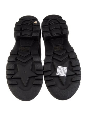 Christian Dior Leather Combat Boots