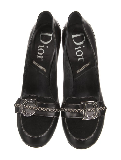 Christian Dior Signature Logo Leather Pumps