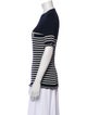 Christian Dior Striped Crew Neck Sweater
