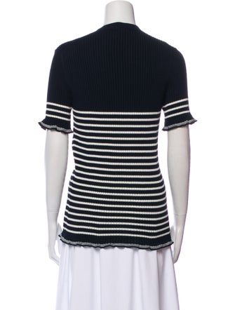 Christian Dior Striped Crew Neck Sweater