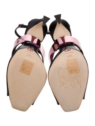 Christian Dior Satin Crystal Embellishments Sandals