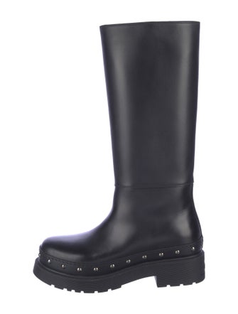 Christian Dior Leather Rain Boots