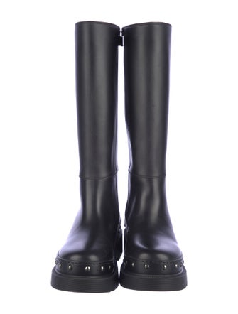 Christian Dior Leather Rain Boots