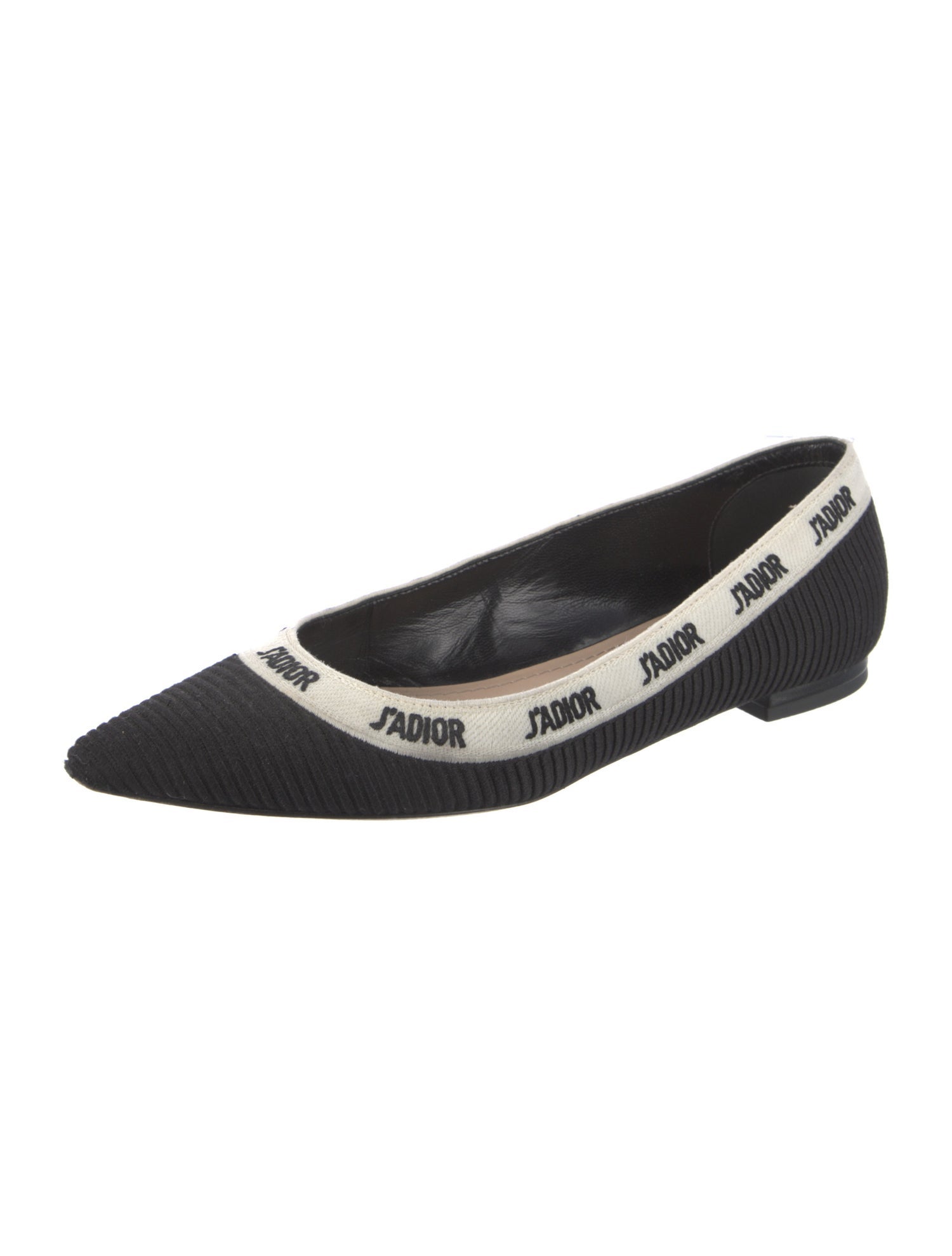 Christian Dior Graphic Print Embroidered Accent Flats
