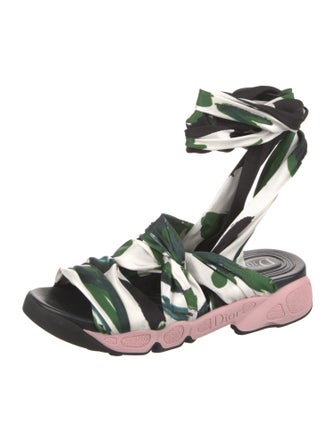 Christian Dior Printed Gladiator Sandals