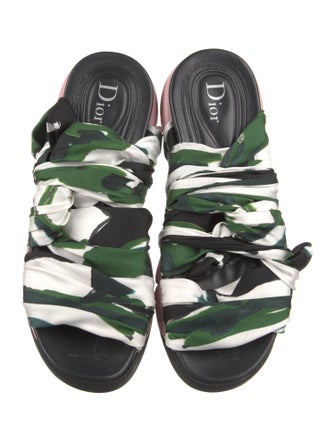 Christian Dior Printed Gladiator Sandals
