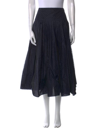 Christian Dior Mesh Accents Midi Length Skirt