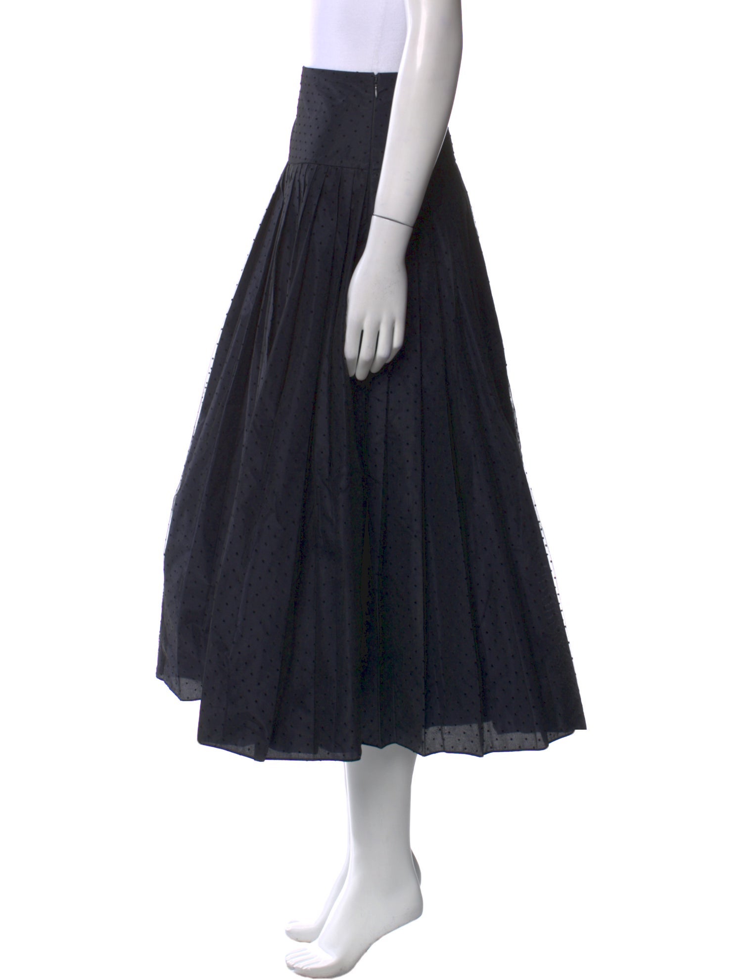 Christian Dior Mesh Accents Midi Length Skirt